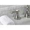 Kingston Brass KS2986BAL Heirloom Widespread Bathroom Faucet W/ Brass Pop-Up, Nickel KS2986BAL - alternate 6